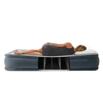 INTEX Pat gonflabil “Velur Comfort-Plush” 152х203х46 cm cu pompă încorporată 220V, până la 272 kg - imagine 9