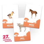 27 de cartonase. Animale si puii lor - imagine 2