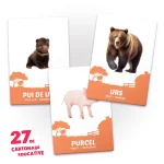 27 de cartonase. Animale si puii lor - imagine 3