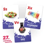 27 de cartonase. English Letters - imagine 3