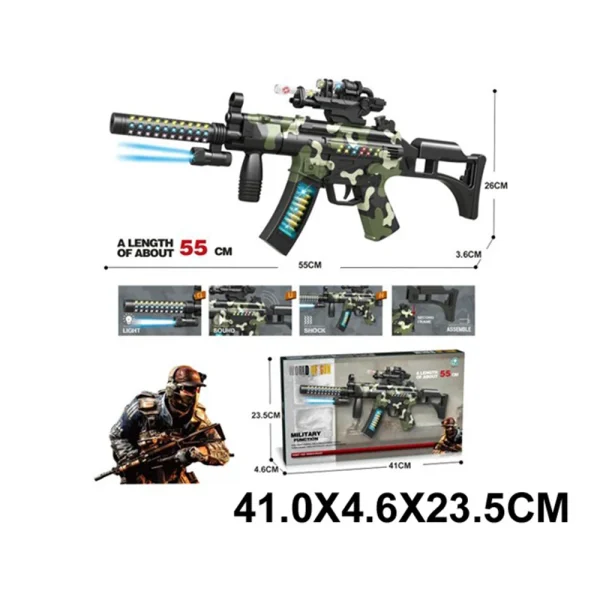 Jucarie pistol pe baterii