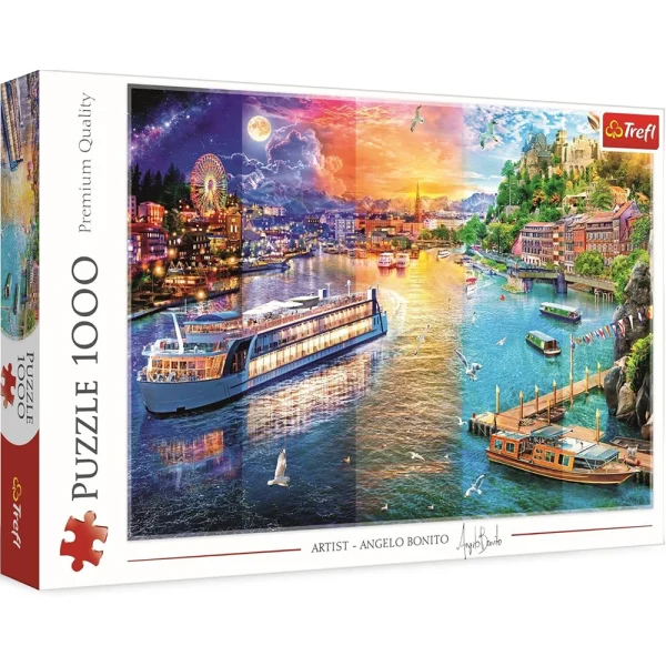 Puzzle 1000 "Croaziera fluvială"