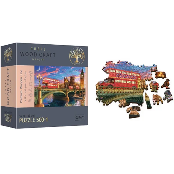 Puzzle din lemn 501elem. "Big Ben,Londra"