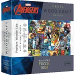 Puzzle din lemn 1000 elemente "Universul Comic,Marvel"