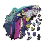 Puzzle din lemn 500+5 elem. "Întâlnirea cu ticăloșii,Disney" - imagine 2