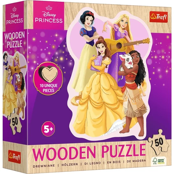Puzzle din lemn 50elem. "Printesele"
