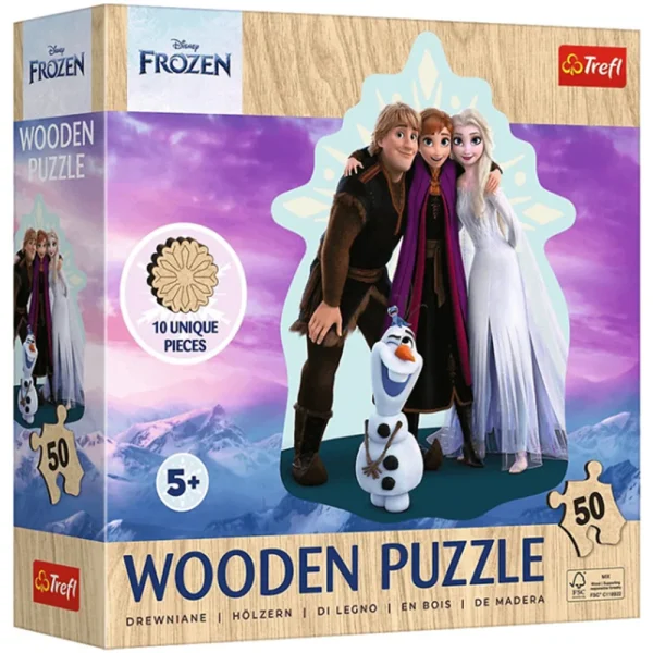 Puzzle din lemn 50elem. "Frozen"