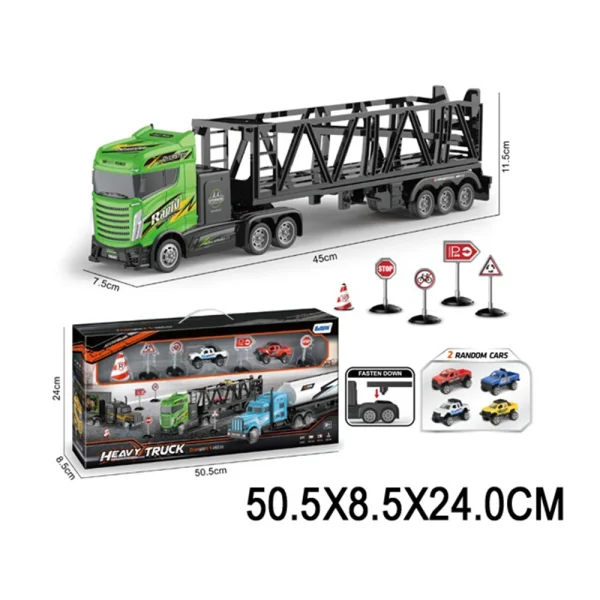 Jucarie camion in set cu masinute