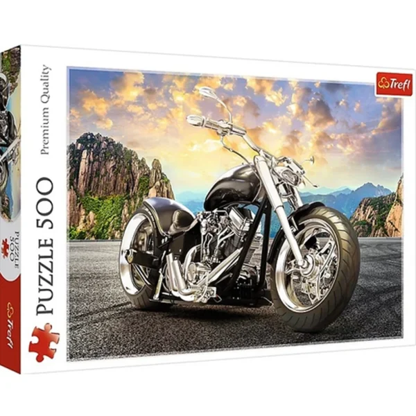Puzzle 500 "Motocicleta neagra"