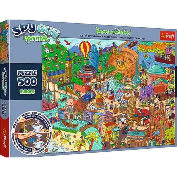 Puzzle 500  " Spy Guy Lost Items: Europe"