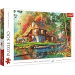 Cabană lângă râu, 500 elemente (37484)