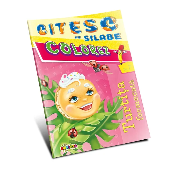 Citesc pe silabe. Colorez. Turtita fermecata (vol 7)