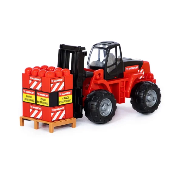 Jucarie tractor incarcator cu constructor