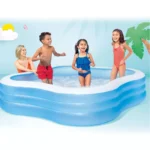Piscină gonflabilă pentru familie Beach Wave Swim Center, 229×229×56 cm, 1250 L, 6+ ani, Intex (57495) - imagine 3