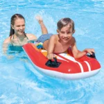 Plută gonflabilă Joy Rider cu mânere, 112×62 cm, max. 40 kg, 2 culori, 6+ ani, Intex (58165) - imagine 2