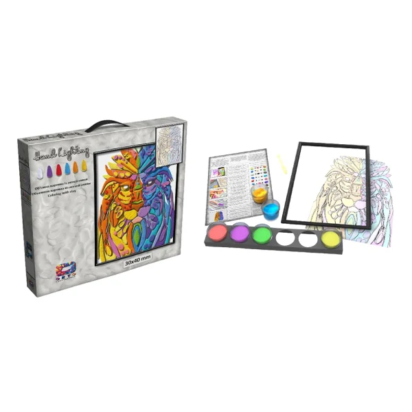 Jucarie Tablou in set cu plastilina usoara