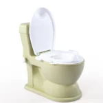 Oliță pentru copii tip toaletă cu sunet și lumină, verde, Dolu (75635)