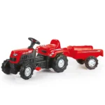 Tractor cu pedale și remorcă Ranchero roșu, Dolu (8146)