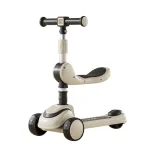 Trotineta copii cu scaun, transformabila 2 in 1, cu roti luminoase LED ,ghidon cu inclinare (091802)