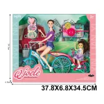 Păpușă pe bicicletă (98935)