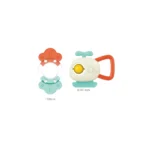 Set de 7 zornăitoare senzoriale cu animale pentru bebeluși, Huanger HE0131 (20182) - imagine 4