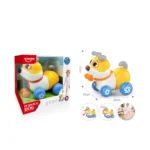 Jucărie de împins cățel cu sunete pentru bebeluși, Huanger HE0553 (19643) - imagine 2