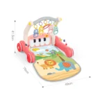 Premergător 2 în 1 cu pian muzical și covoraș de joacă, Huanger HE0638 (19742)