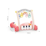 Premergător 2 în 1 cu pian muzical și covoraș de joacă, Huanger HE0638 (19742) - imagine 2