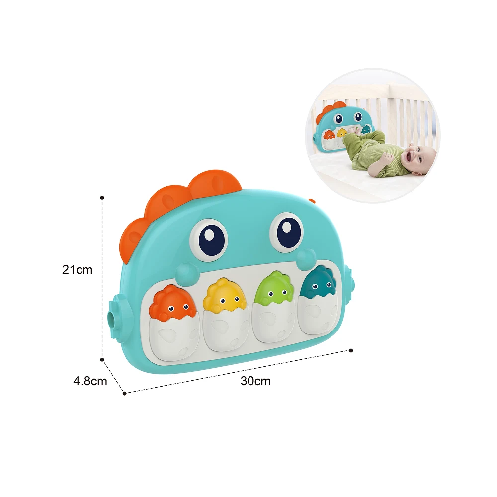 HE0644(3) Pian muzical interactiv în formă de dinozaur, Huanger HE0644 (19933) - imagine 1