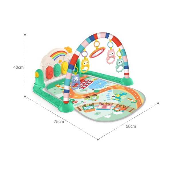 Covoraș de joacă cu arc de activități pentru bebeluși, Huanger HE0652 (19728)