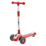 Trotinetă pentru copii cu 3 roți luminoase, muzică și lumini, roșu, RTM Scooter (51802（JSCL518)-red)