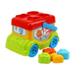 Autobuz educativ sorter cu forme și animale (9840) - imagine 2