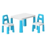 Masă pentru copii cu 2 scaune, set mobilier albastru ,Technok (0471)