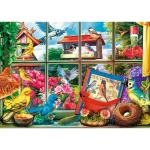Puzzle Premium Plus 1000 elemente "Lumea pasarilor" - imagine 2