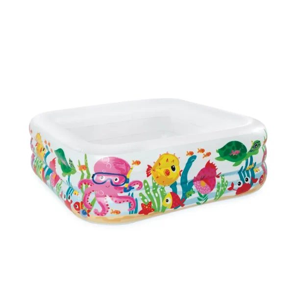 INTEX Piscina gonflabilă „Acvariul marin”, 159 x 159 x 50 cm, 340l, 3+