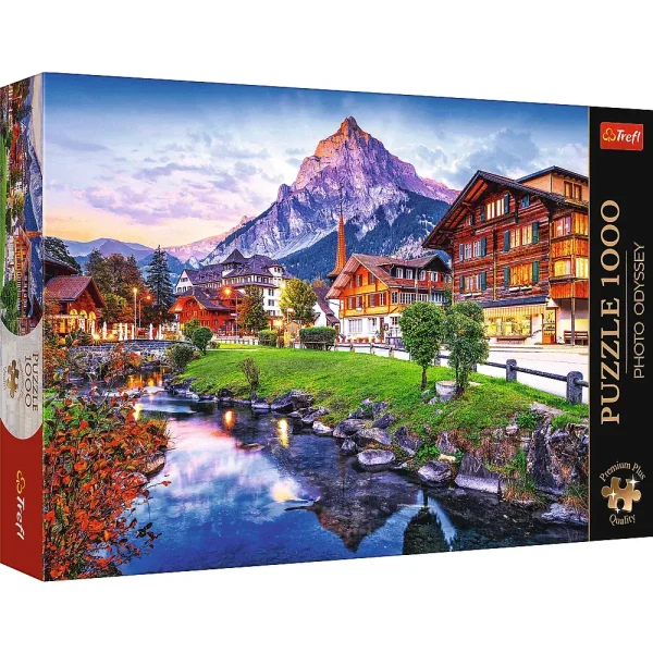 Puzzle Premium Plus 1000 elemente "Vila din Alpi"