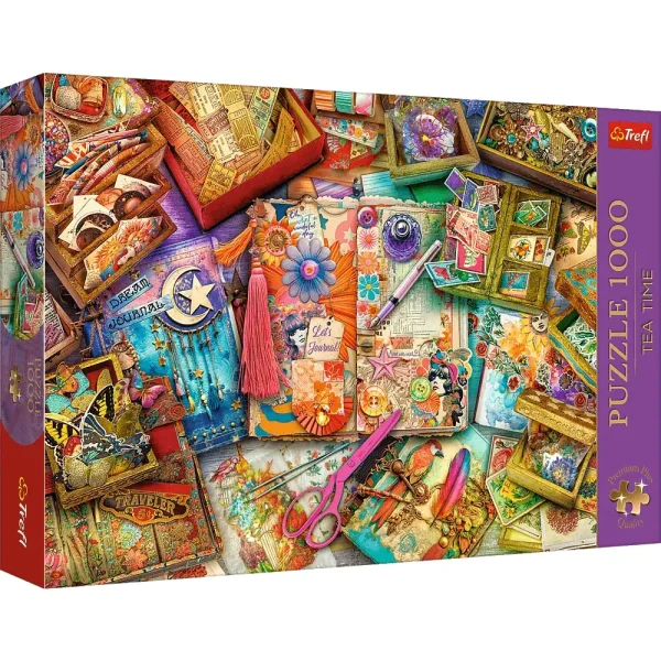 Puzzle Premium Plus 1000 elemente "Biroul Jurnaliştilor"