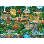 Puzzle din lemn 1000 elemente "Locuri faimoase" - imagine 2