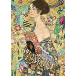 Puzzle 1000 elemente Art Collection-Doamna cu evantai - imagine 2
