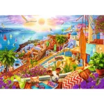 Puzzle Premium Plus 1000 elemente "Santorini" - imagine 2