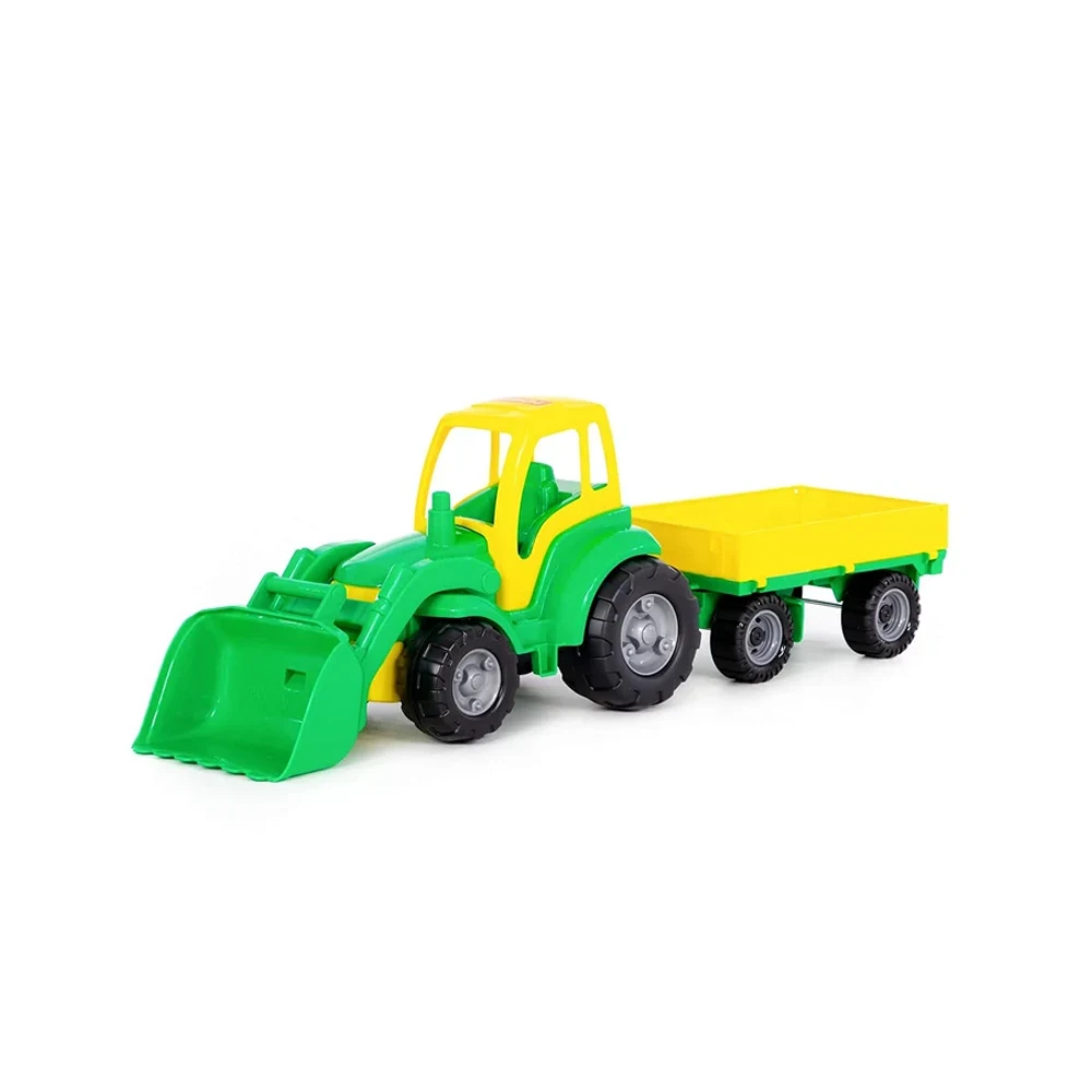 0520 Tractor cu cupă frontală și remorcă Campion, Polesie (0520) - imagine 1