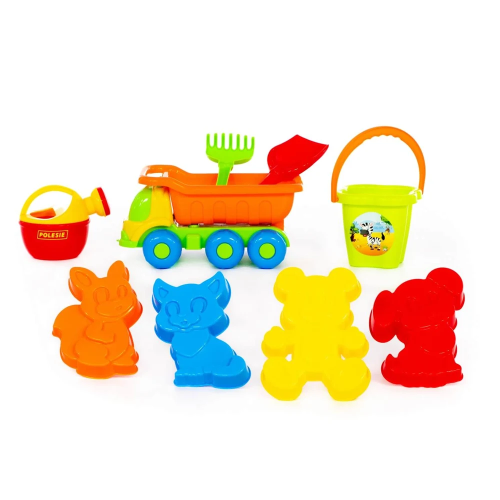 4359 Set pentru nisip cu camion și accesorii în rucsac, Polesie (4359) - imagine 1