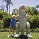 Dinozaur gonflabil – Tyrannosaurus / Stegosaurus, 2 modele, 3+ ani, Intex (48593) - imagine 2