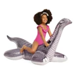 Plută gonflabilă Dinozaur Brontozaur cu mânere, 178×94 cm, max. 40 kg, 3+ ani, Intex (57584) - imagine 3