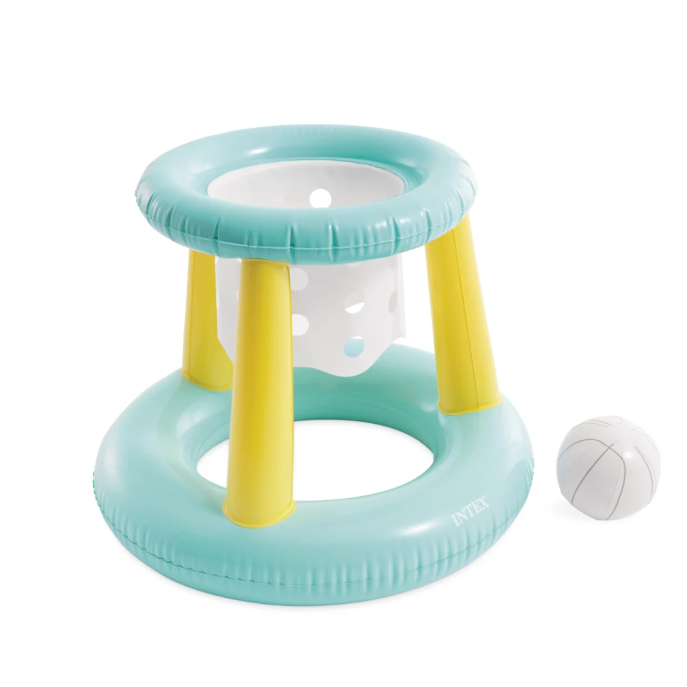58504(1) Set de joacă gonflabil pentru baschet în apă, cu coș și minge, 67×55 cm, 3+ ani, Intex (58504) - imagine 1