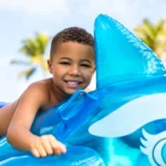 Plută gonflabilă Balenă cu mânere, 152×114 cm, max. 40 kg, 3+ ani, Intex (58523) - imagine 3