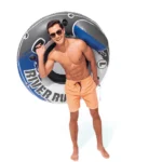 Colac gonflabil cu plasă, spătar și mânere River Run 1, 135 cm, max. 100 kg, Intex (58825) - imagine 5