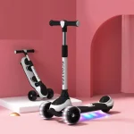 Trotineta pliabila cu trei roti luminoase pentru copii (60602)