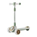 Trotinetă pentru copii cu 3 roți luminoase, muzică și lumini, verde, RTM Scooter (61801)