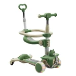 Trotineta pentru copii cu scaunel, Transformabila 6 in 1, cu Roti Luminoase LED, Ghidon cu Inclinare (64472)